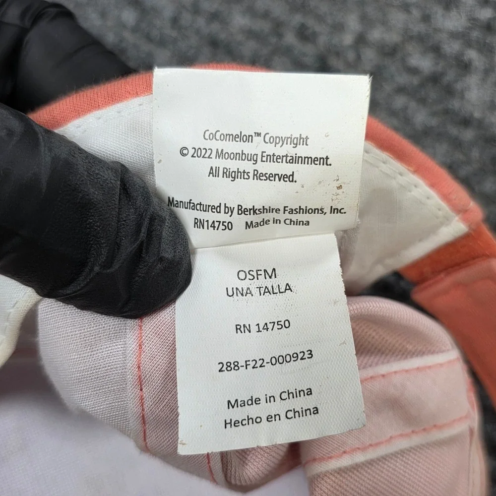 Cocomelon Baseball Cap Kids OSFM Coral Cream We Can Do More Together Print
